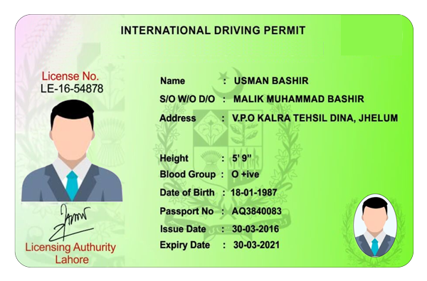 Driving Card
